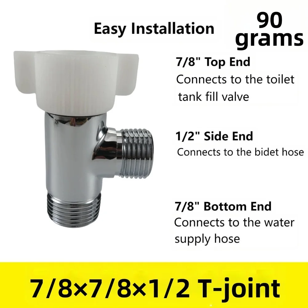 Adaptateur de Valve en T pour  - Bidet T Adapter Valve 7/8 1/2 Brass avis et prix