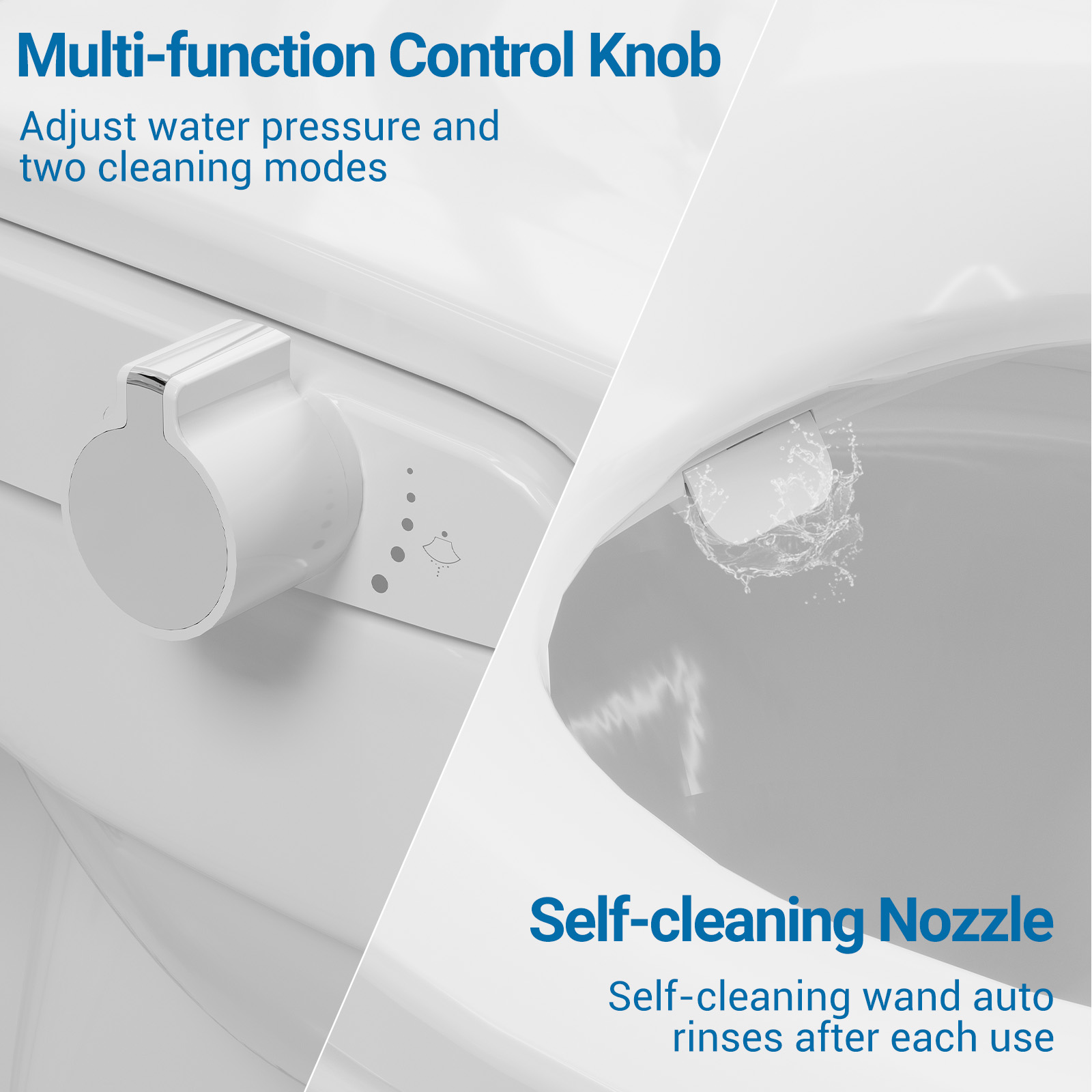 Siège de toilette avec bidet n - Non Electric Bidet Attachment Dual Nozzle avis et prix