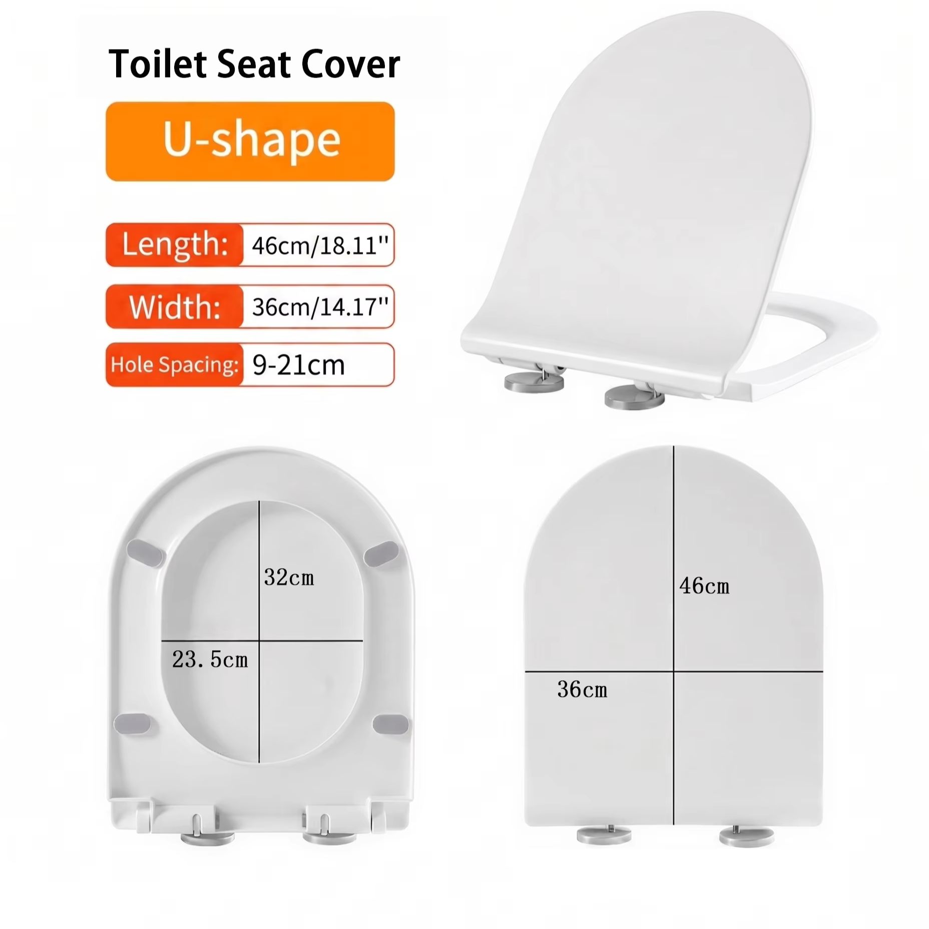 Siège de toilette universel à  - Slow Close Toilet Seat Quick Release avis et prix