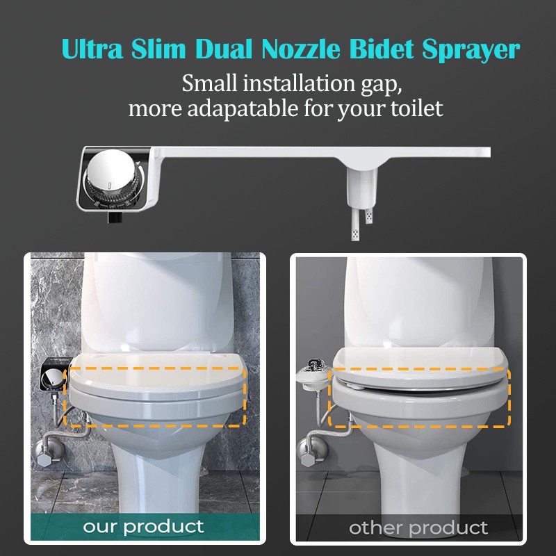 Pulvérisateur d'eau froide Ult - Non Electric Bidet Attachment Dual Nozzle avis et prix