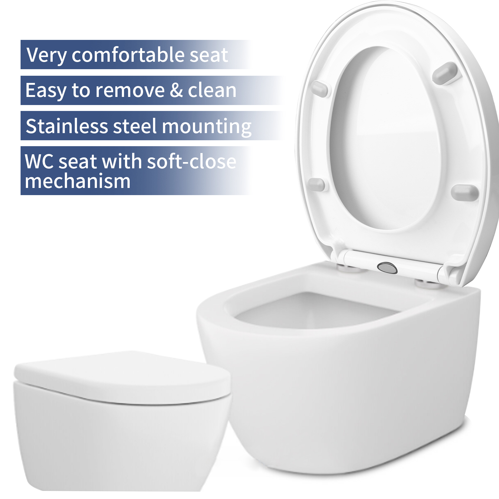 Couvercle de siège de toilette - Slow Close Toilet Seat Quick Release avis et prix